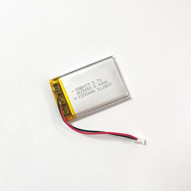 10 piezas 603450 063450   Baterías recargables del polímero de litio de la batería de 1200mAh 3.7V 653450   para cerradura de huella digital con control remoto - imagen 4