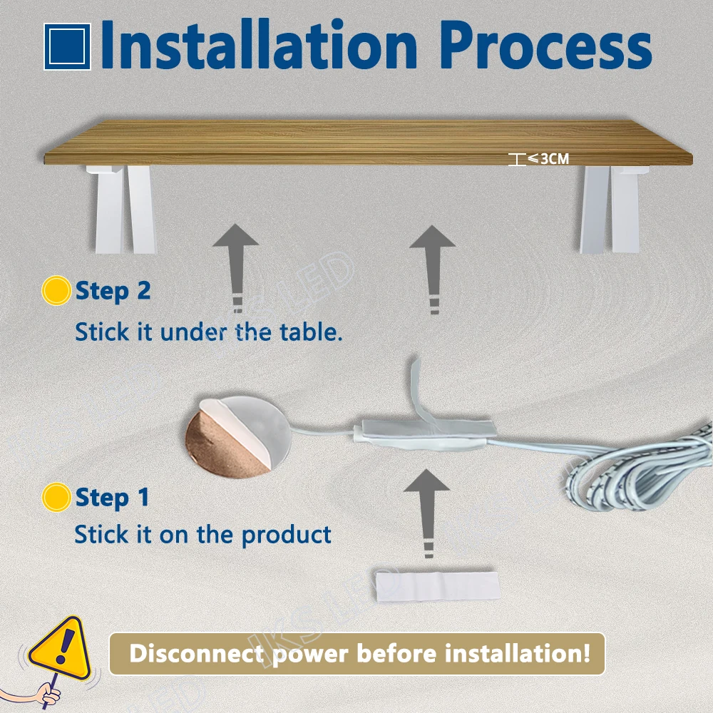 Interruptor táctil de Metal de 110V y 220V, conducción de lámina de cobre, 5V, 12V, 24V, detección capacitiva táctil de partición para tira de luz, hogar inteligente - imagen 5