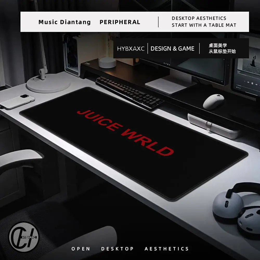 Rapero Juice WRLD Legends Never Die para alfombrilla de ratón Rgb Xxl Steelserie alfombrilla para ordenador portátil alfombrilla para ratón para juegos teclado retroiluminado almohadillas de mesa para chica - imagen 2
