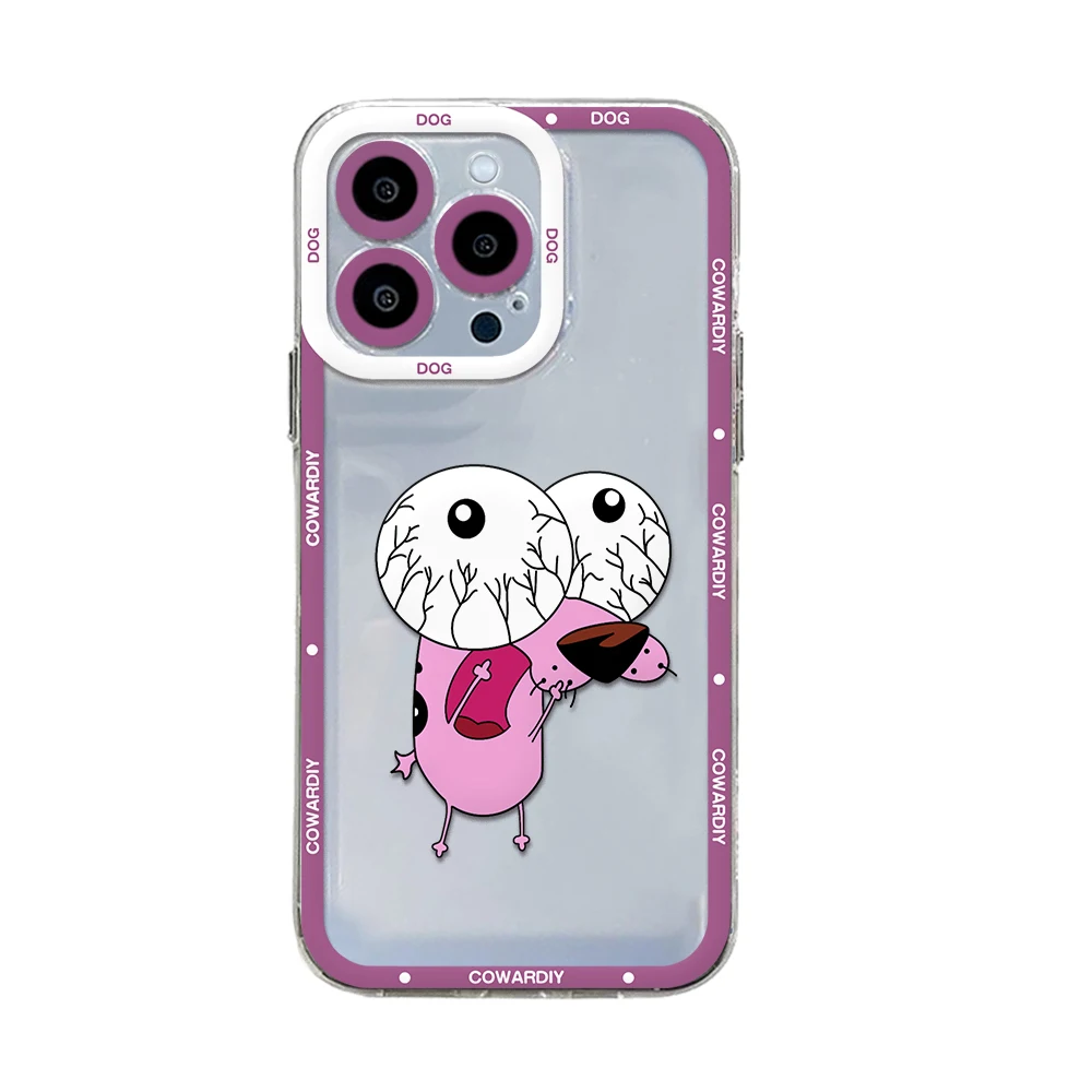 Funda de teléfono con dibujos animados para Samsung, carcasa transparente con diseño de perro cousmoso png para modelos S24, S23, S22, S21, S20, S10 FE, Note20, Note10 Plus, Ultra Lite 5G - imagen 4