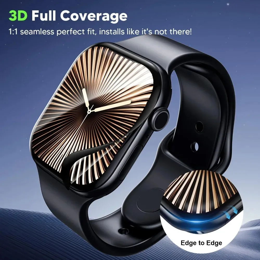 Protector de pantalla para Apple Watch Ultra 3 2 1 49mm 9D curvado PMMA HD película antiarañazos para IWatch Ultra3 Ultra2 49MM no vidrio - imagen 3