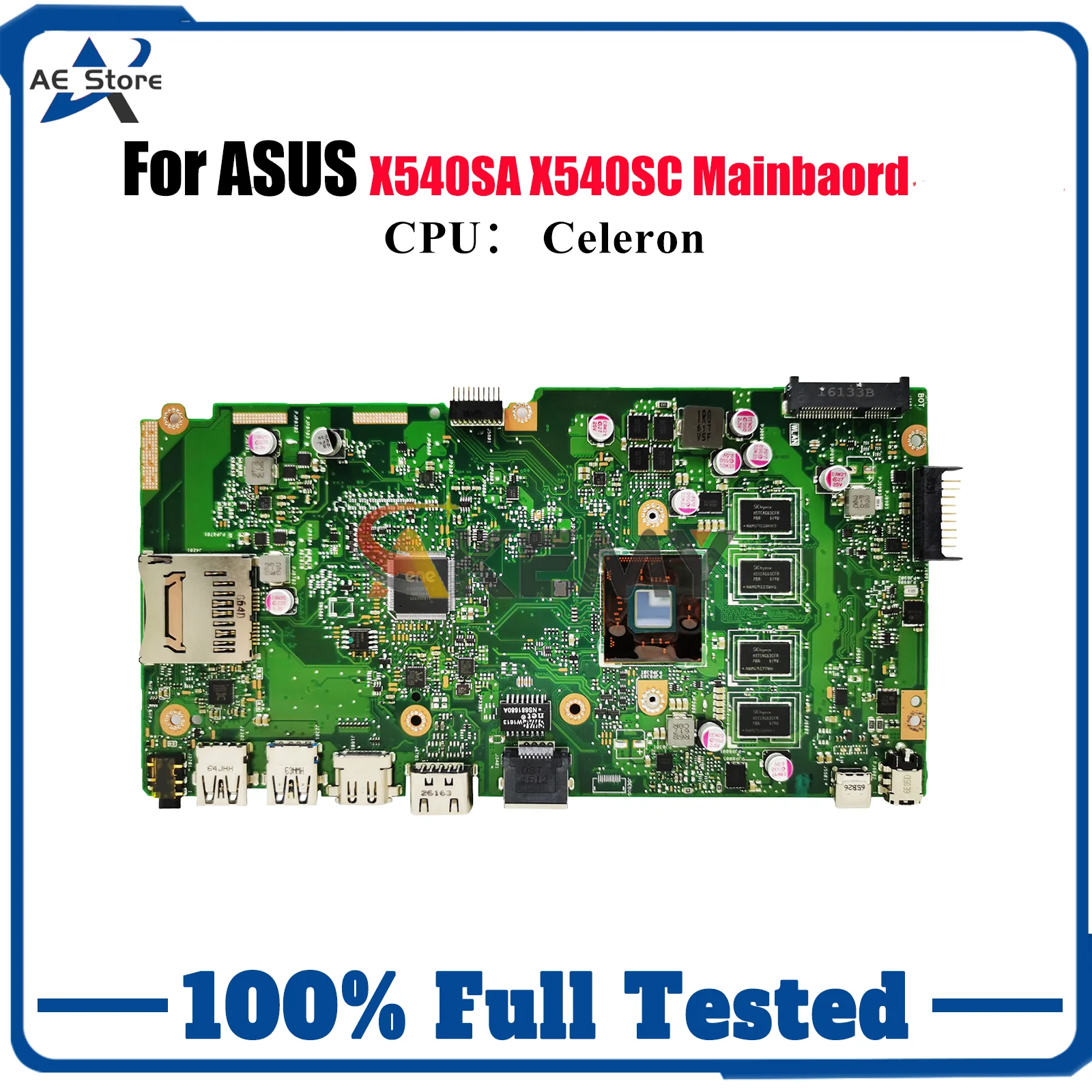 Placa base para ordenador portátil X540SA para ASUS VivoBook X540SC R540S X540SA F540S D540S X540S A540S placa base para portátil con CPU Celeron stk