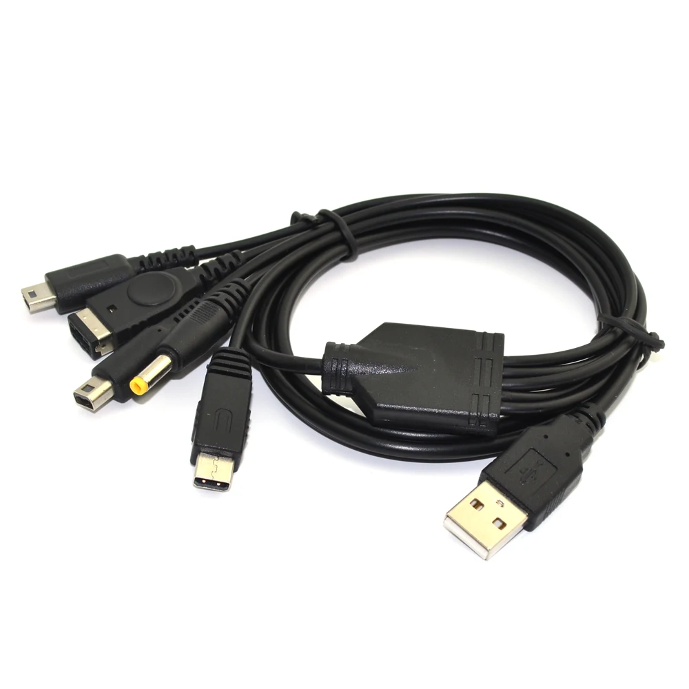 Cable de carga del cargador USB 5 en 1 para PSP para WII U para GBA para consola de juegos SP - imagen 3