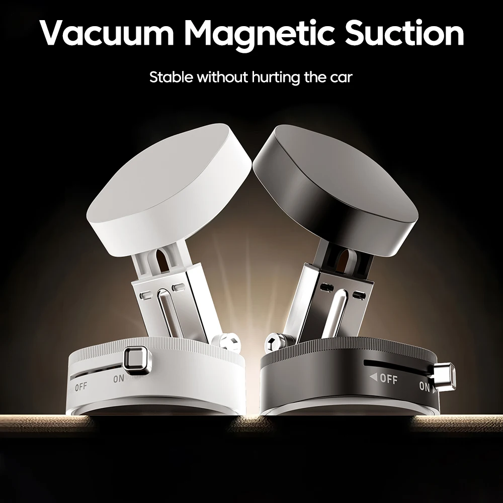 Soporte magnético para teléfono, soporte plegable para coche, soporte magnético para teléfono móvil al vacío, soporte Universal para teléfono con ventosa - imagen 5