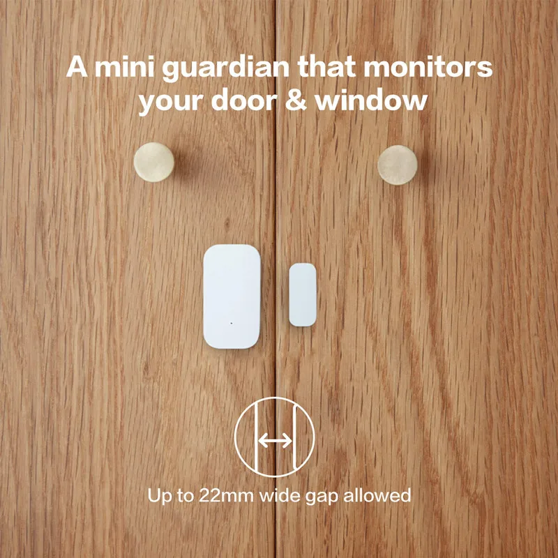 Aqara-Sensor de puerta y ventana Original Zigbee, conexión inalámbrica, Mini Sensor de puerta inteligente, funciona con la aplicación Mi Home para Xiaomi HomeKit - imagen 5