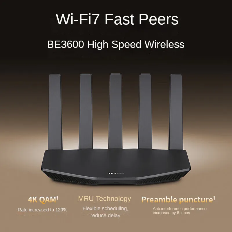 Enrutador TP-LINK WiFi7 BE3600, 2,5G, Gigabit, puerto Ethernet, conexión a Internet de alta velocidad, 2 puertos WAN, aceleración de la innovación - imagen 4