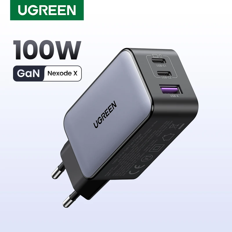 UGREEN 100W GaN Charger PD Fast Charger USB C Charger QC4.0 3.0 Quick Charge For Macbook Pro Laptop Tablet iPhone 15 14 13 Pro - imagen 2
