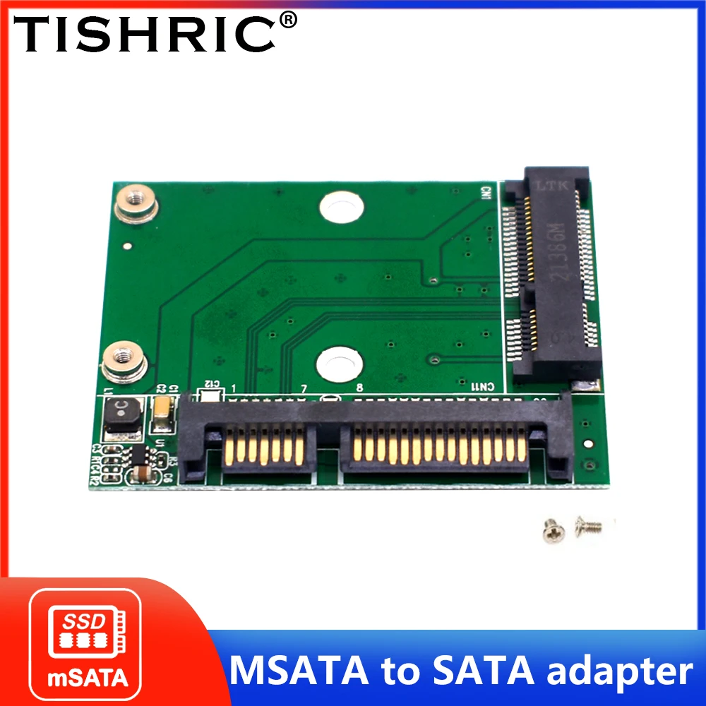 TISHRIC M.2 MSATA SSD a 2,5 adaptador SATA M2 Mini PCI SSD convertidor placa de módulo de tarjeta elevadora para PC portátil agregar en tarjeta de hasta 6Gps