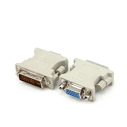 Adaptador DVI a VGA Macho-Hembra - 24+5 Pines