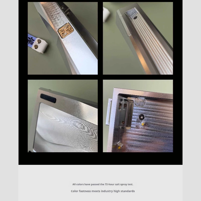 Carcasa de teclado YODALL, funda de teclado mecánico de aleación de aluminio personalizada para accesorios de teclado de oficina para juegos GH60/GT60 Pro - imagen 5