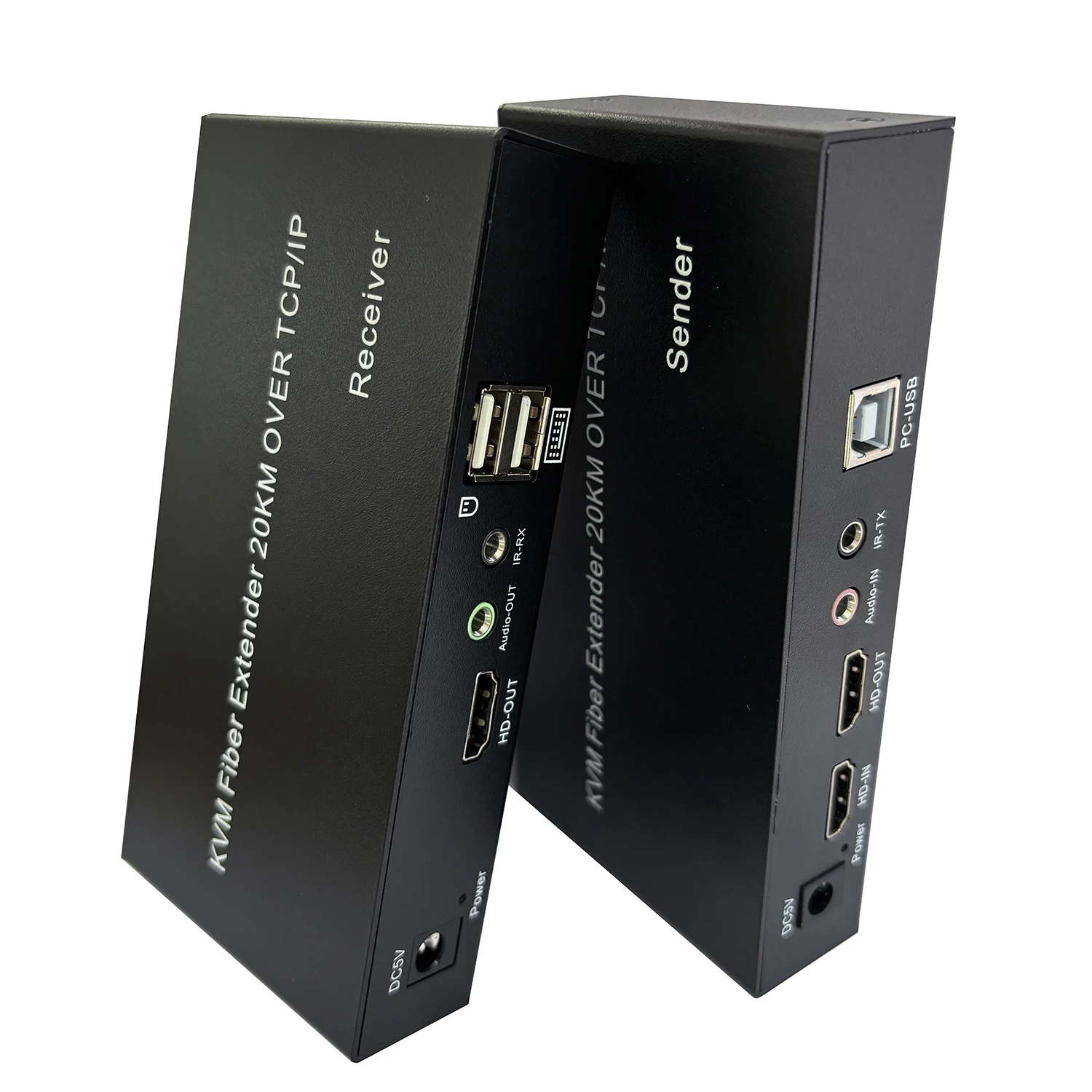 Extensor HDMI KVM de 20Km sobre Cable de fibra SC, transceptor de fibra 1080P, transmisor y receptor de vídeo, compatible con PC, teclado USB y ratón - imagen 2