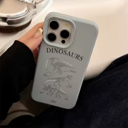 Funda iPhone 17/16/15/14/13/12/11 Pro Max, Esqueleto de Dinosaurio