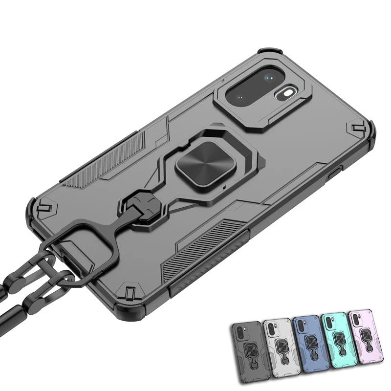 Para OnePlus 15R funda protectora de soporte de teléfono OnePlus 15 R funda a prueba de golpes TPU PC armadura anillo de dedo magnético funda OnePlus 15 R