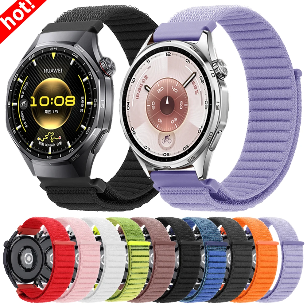 Correa de nailon de 20mm/22mm para HUAWEI WATCH GT 6 Pro, pulseras para HUAWEI WATCH 5 46mm 4pro Ultimate GT6 GT5 Runner, pulsera deportiva
