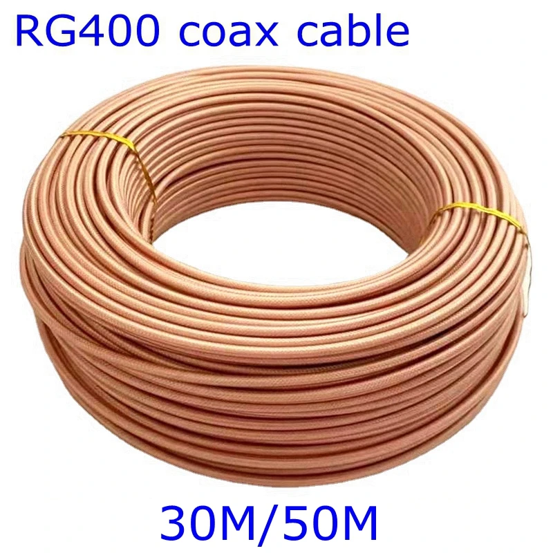 RG400 RG-400 Cable RFCoaxial de doble blindaje conector adaptador de Cable Cable RG400 50 Ohm alta calidad 30M/50