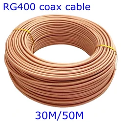 RG400 RG-400 Cable RFCoaxial de doble blindaje conector adaptador de Cable Cable RG400 50 Ohm alta calidad 30M/50