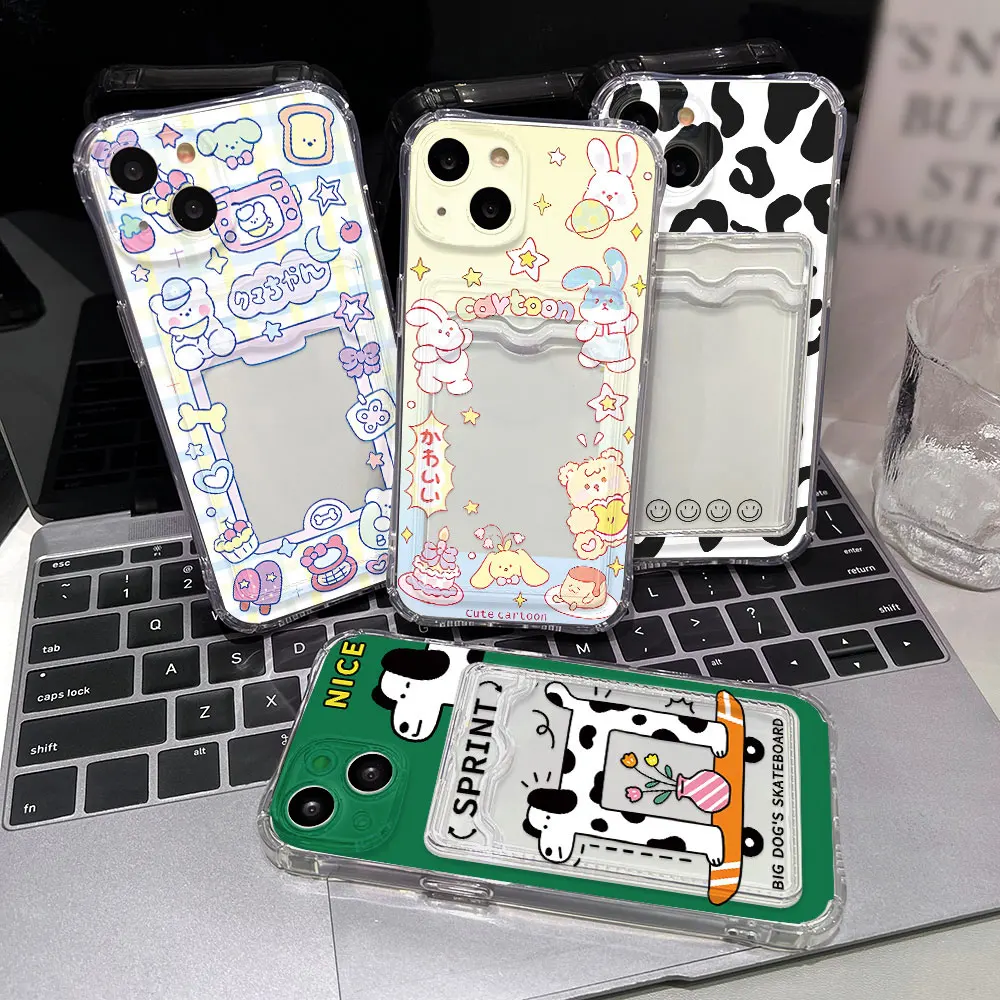 Funda con tarjetero para Xiaomi Poco F6 Pro, Funda suave de TPU para Poco X5 M5 M3 11 Lite 5G Ne 12T 13 12X Redmi A3 A1 A2 - imagen 2