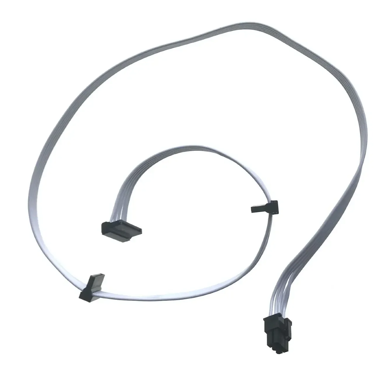 Blanco 6 pines a placa base HDD 3 puertos 3 SATA Cable de enchufe del módulo de alimentación para CORSAIR ATX PSU RM1000X RM1000i RM750X 850X serie RMX