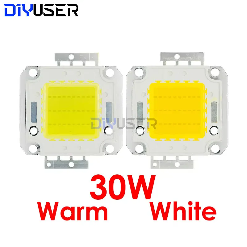 DIYUSER 10W 20W 30W 50W 100W CHIP LED blanco/blanco cálido cuentas de lámpara de alta potencia integradas 24*44mil 32V-34V 3200K-6500K 600-3000MA - imagen 4