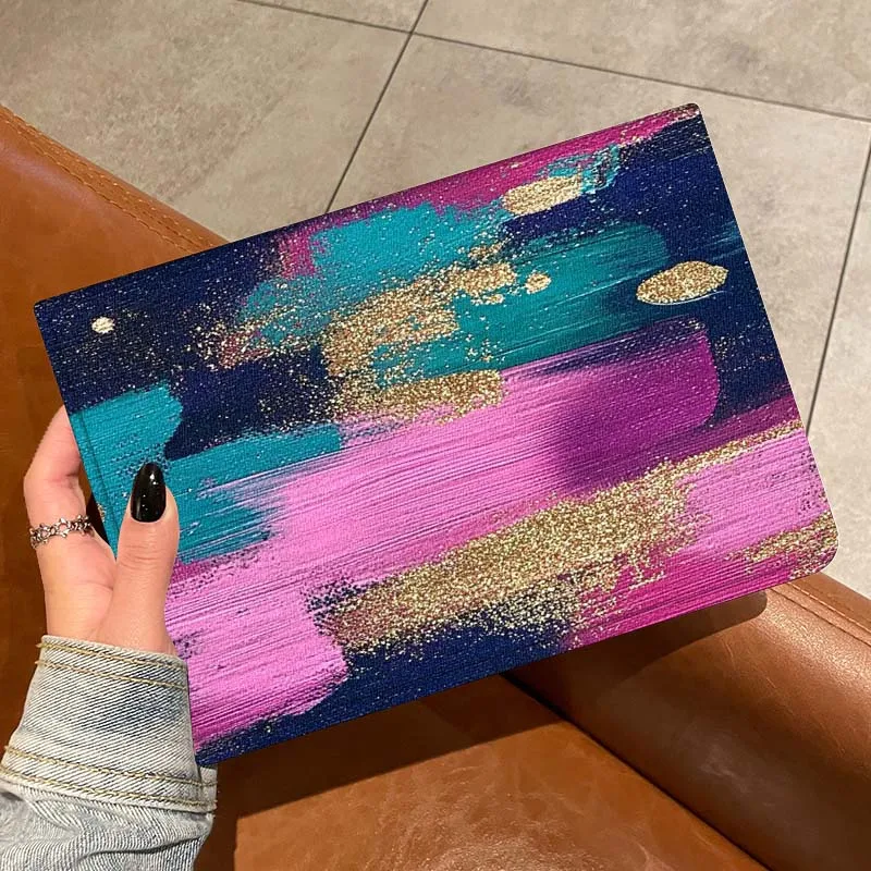 Color artístico de formas geométricas para Samsung Galaxy Tab A A7 A8 A9 A11 S6 S11 10,1 10,4 10,5 pulgadas Lite Plus funda para tableta - imagen 2