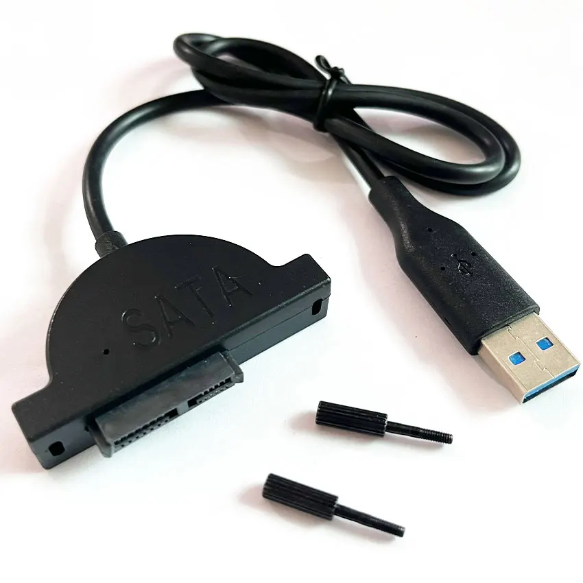 Adaptador de Cable SATA a USB 2,0 a SATA II Cable de unidad de disco óptico Slimline 7 + 6 13 pines para unidad de CD/DVD-RW/Blu-ray portátil - imagen 2