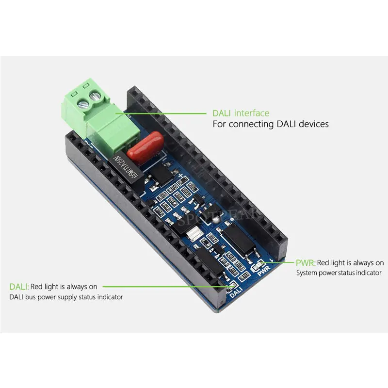 Pico placa de expansión de comunicación DALI2 DALI para ESP32 C6 S3, control de múltiples LED - imagen 5