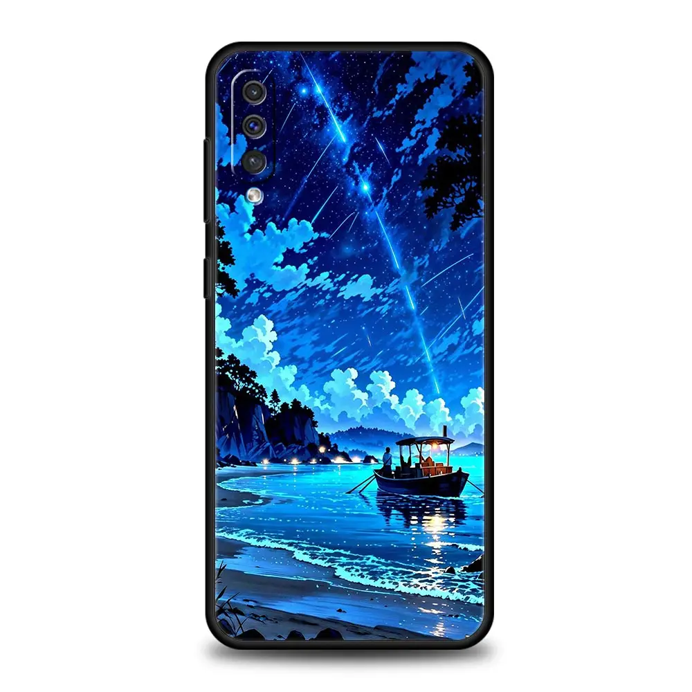 Funda de teléfono con dibujos de cielo para Samsung A54 A52 A24 A14 A50 A70 A10 A30 A40 A20S A20E A06 A02S A12 A22 A34 A42 A32 5G A04s A16 - imagen 5