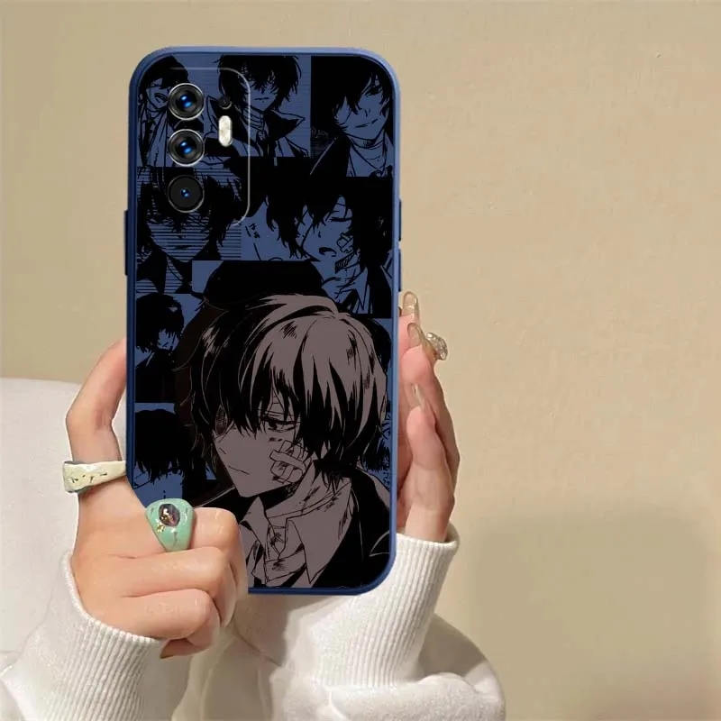 Osamu Dazai Anime para OPPO Reno 14 13 9 8 7 Z T SE Pro Lite Pro Plus 5G funda de teléfono de borde recto suave - imagen 3