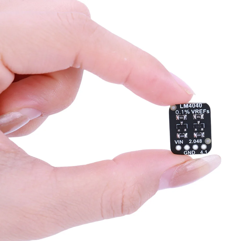 Módulo de referencia de voltaje de precisión LM4040, placa de fuente de referencia de voltaje de precisión de 2,048V y 4,096V para microcontrolador