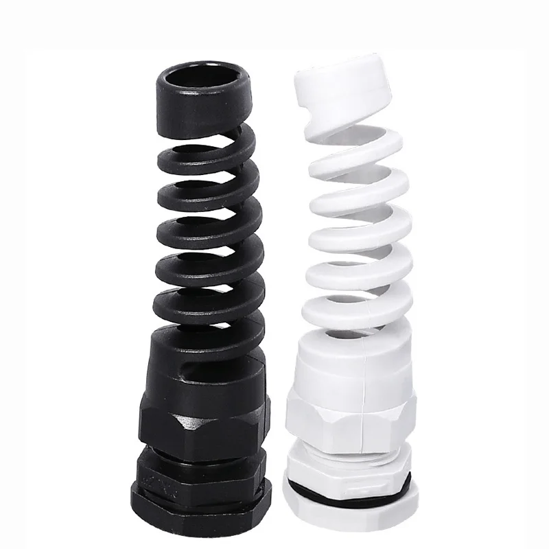 Conector de manga de sellado de cable, protector de estrés de tornillo de plástico, antiflexión, 5 piezas, IP68, resistente al agua, M12, PG7, PG9, PG11, 3-6mm - imagen 5