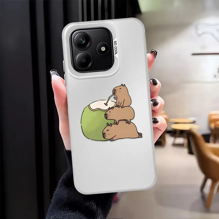 Funda trasera bonita de capibara para teléfono Xiaomi Redmi Note 13 12 11 14 Pro Plus 10Lite 12s 11s 9s 10s - imagen 5