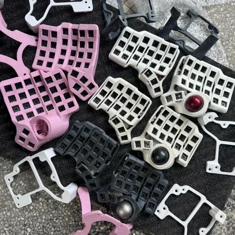 Charybdis-Kit de teclado dividido 4X6, inalámbrico, personalizado, Bluetooth, ZMK/VIA, intercambio en caliente, 34MM, Track Ball, Sensor PW3360, Teclado mecánico