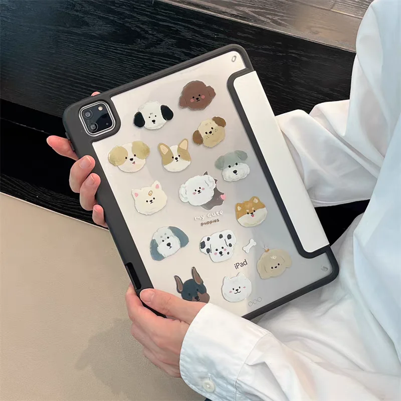 Funda triple con portalápices para iPad Air 11 2025, funda para iPad 10a generación 11a A16, funda para iPad Pro11 4 5 10,9 pulgadas 12,9 M2 M3 M4 - imagen 3