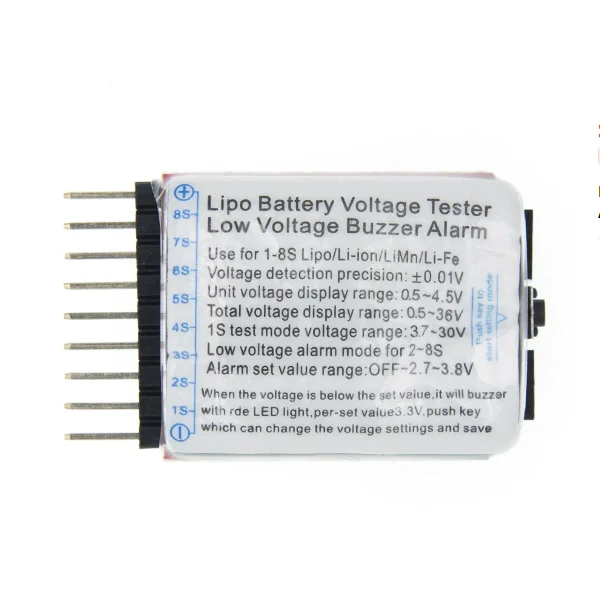 Pantalla de alimentación 2 en 1 1 1-8S, timbre BB de bajo voltaje, alarma, pantalla eléctrica, módulo de timbre de doble función - imagen 4