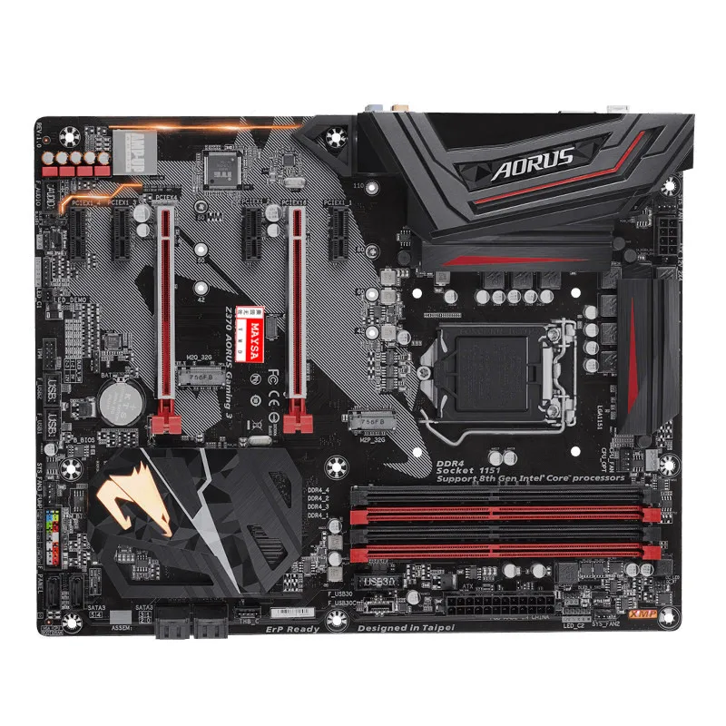 Para Gigabyte Z370 AORUS Gaming 3 Intel LGA1151 ATX 2xM.2 frontal USB 3,1 RGB ventilador de fusión parada Crossfire placas base - imagen 2