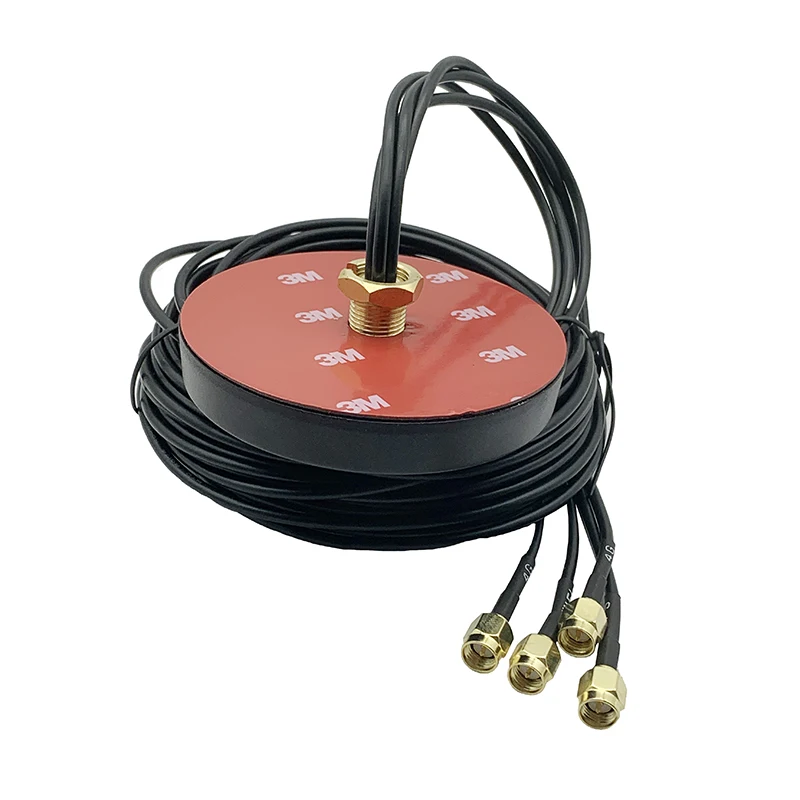 Antena de gabinete impermeable para exteriores, 4G, GPS, GLONASS, WIFI, Bluetooth, GNSS, cuatro en uno, conector macho SMA, 28DBI, Cable RG174 - imagen 3