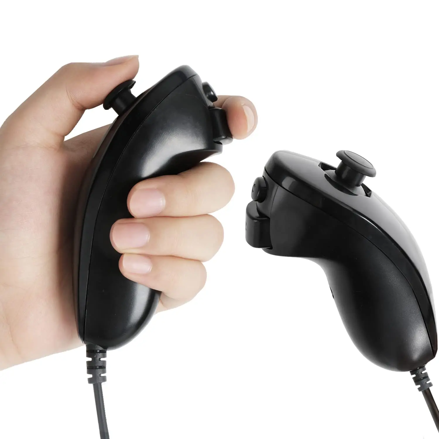 Reemplazo de controlador Nunchuck para mando de mando wii Nunchuck, Compatible con consola Wii y Wii U - imagen 2