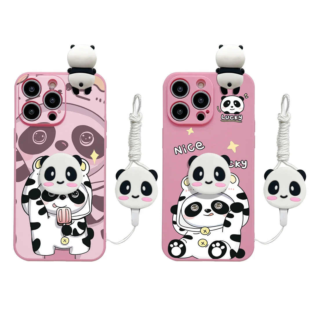 Para Xiaomi Redmi 10 10A 12 13 10C 12C 13C Note 8 9 9s 10 11 12 13 Pro Funda con cuerda de soporte