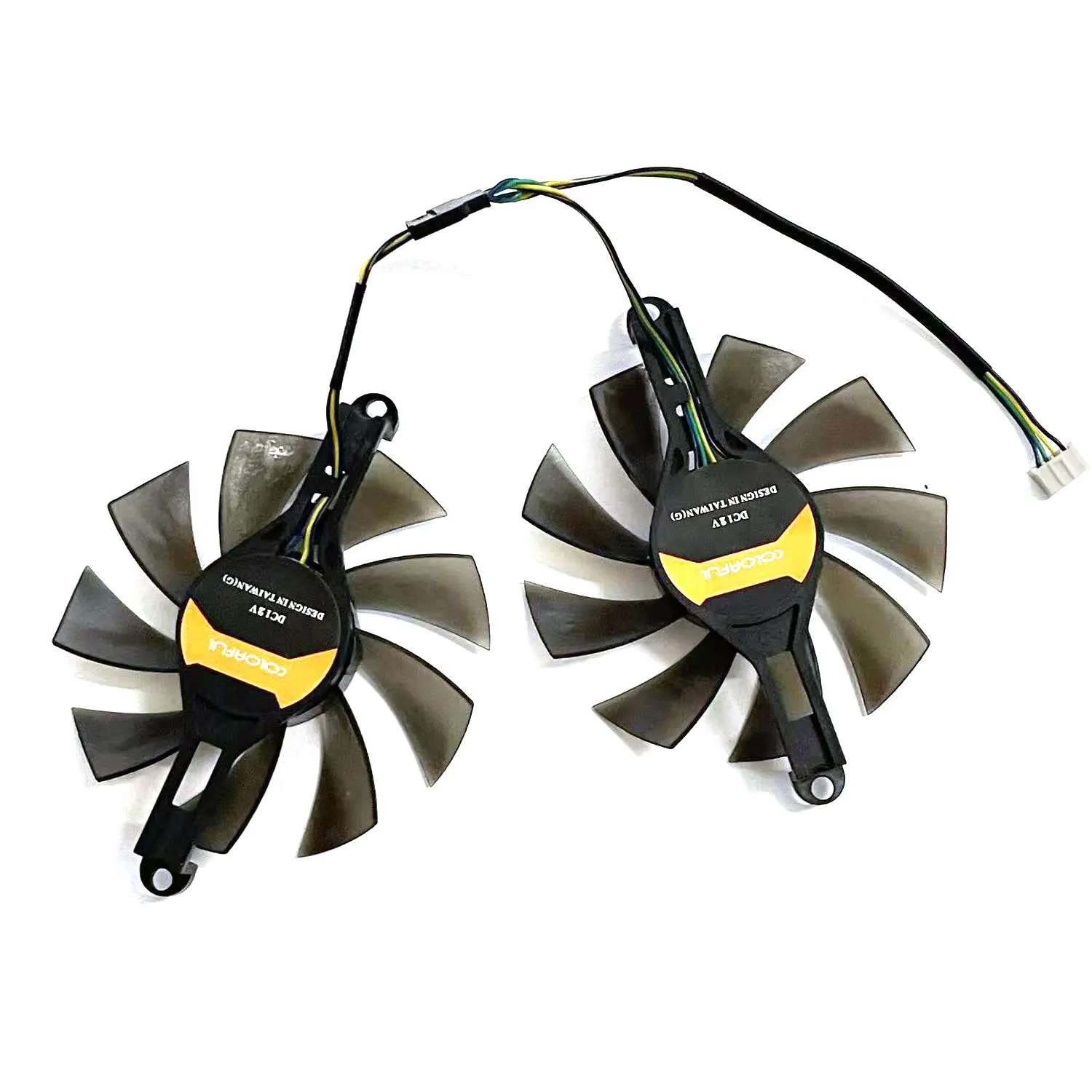 2 unids/set 85MM GPU Cooler, para PARA ALSEYE RX580 rx 580 8gb, colorido P106 GTX1060 950 960 tarjeta gráfica VGA, reemplazar FL8015 12VB - imagen 4