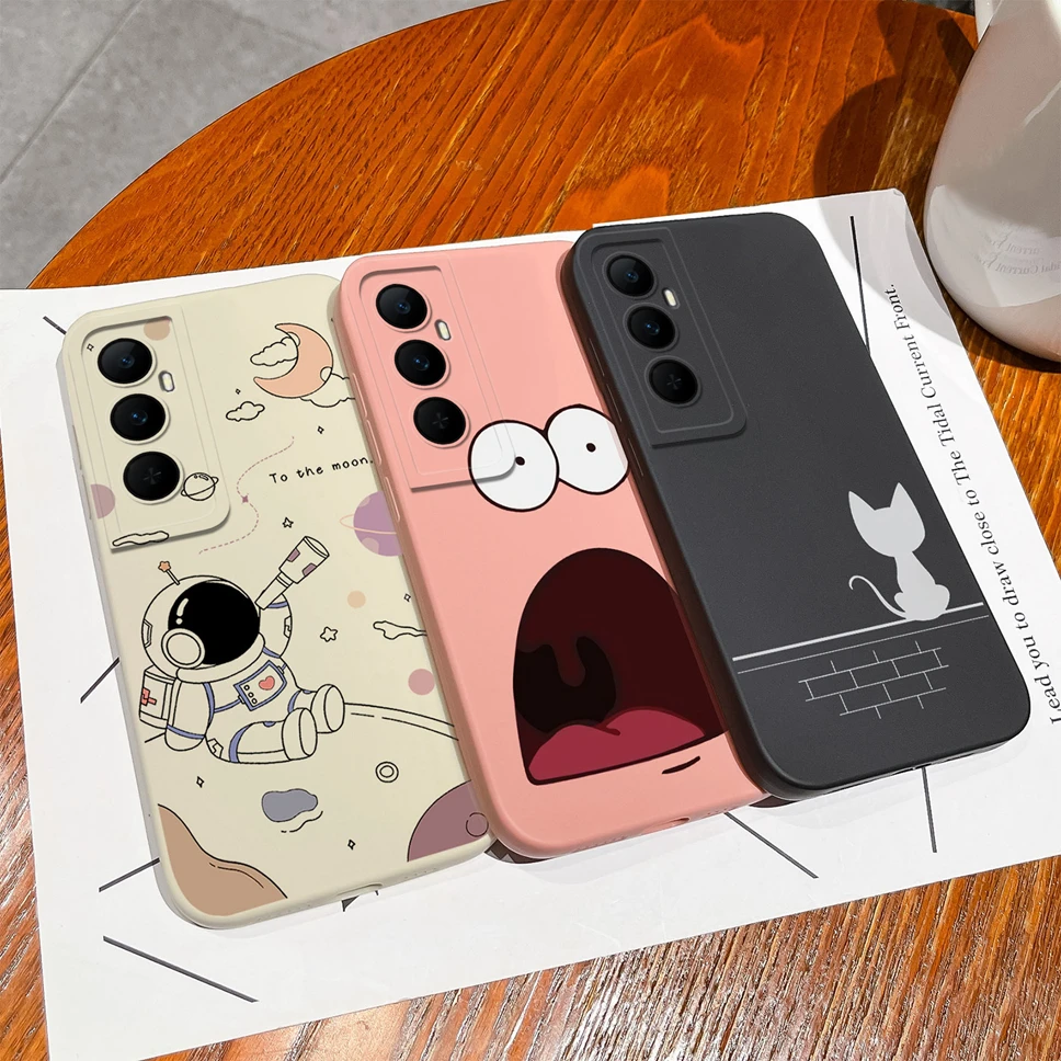 Funda para Realme C65 4G, carcasa de silicona líquida suave con diseño de astronauta encantador, para RealmeC65 Realme C 65 4G - imagen 4