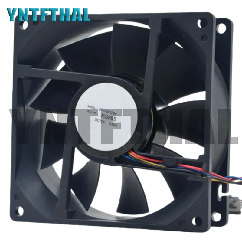 EFC0912BF DC12V 0.60A Ventilador de enfriamiento de cuatro líneas - imagen 2