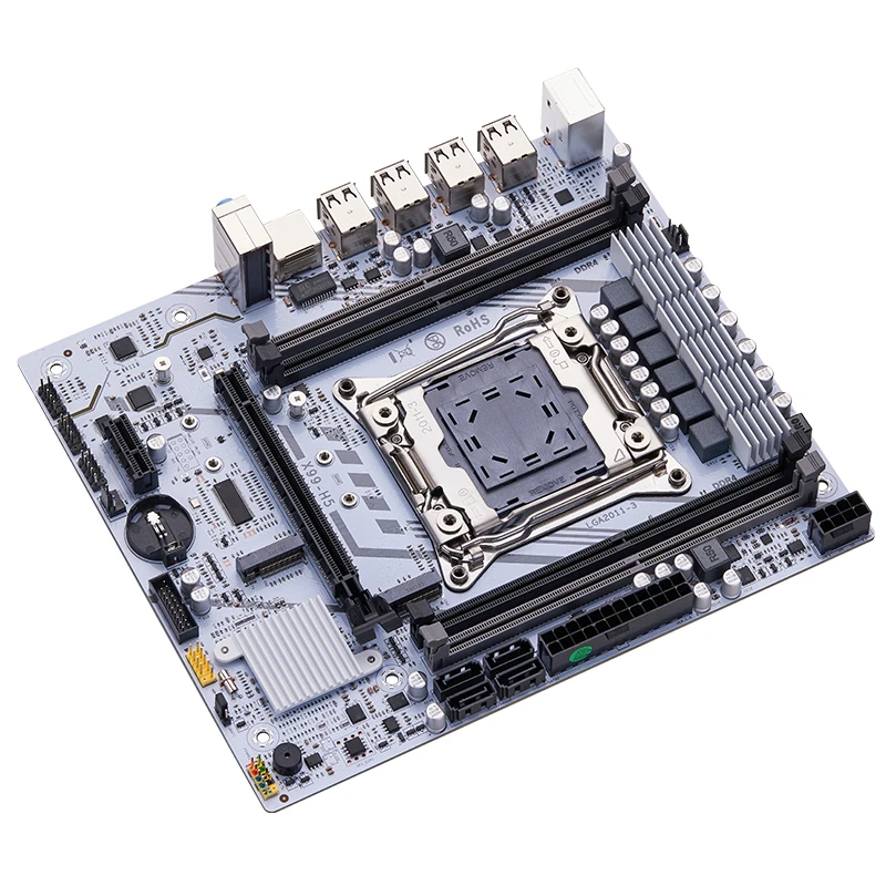 Juego de placa base QIYIDA X99 con LGA2011-3 Xeon E5 2630 V4 CPU DDR4 16GB REG ECC memoria PCI 16x NVME M.2 SATA x99 H5 - imagen 3