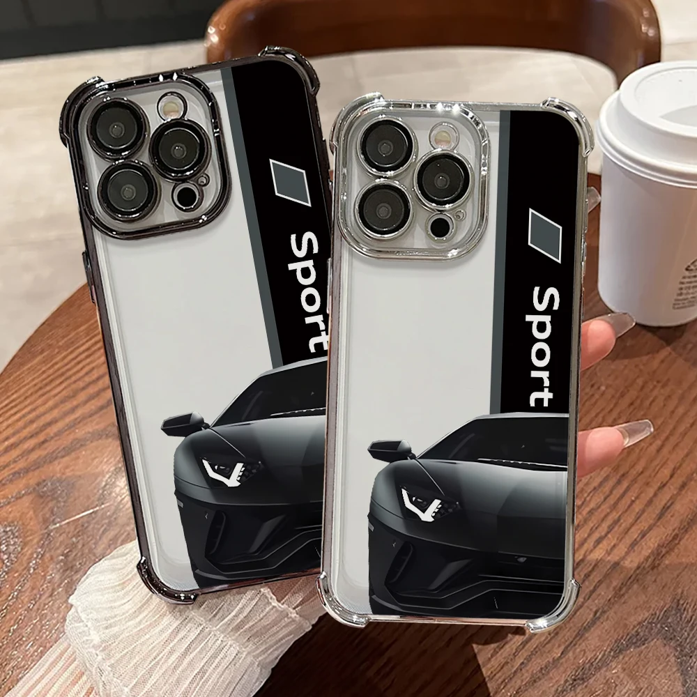 Cool Car Funda suave para teléfono para iPhone 11 XR 16 12 14 Pro 11Pro 15 15Pro Max 13 16Plus XS MAX