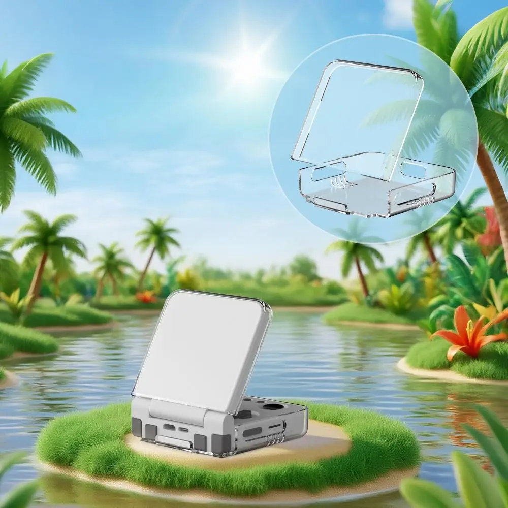 Nueva funda protectora de PC protección completa antiarañazos Protector de consola de juegos cubierta de carcasa transparente a prueba de golpes para Miyoo Flip V2 - imagen 3