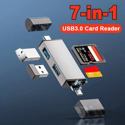 Lector de Tarjetas USB-C 7 en 1 OTG para SD y microSD