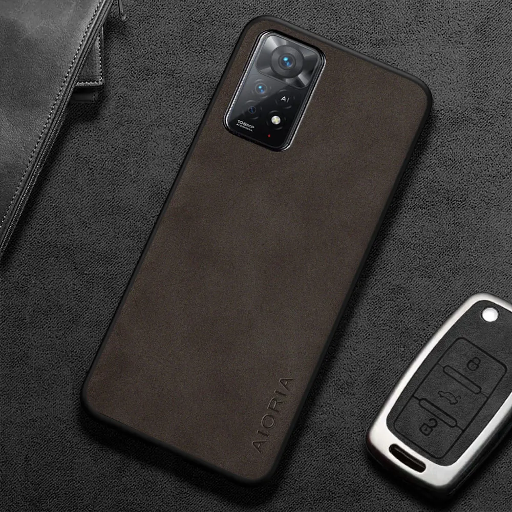 Para Xiaomi Redmi Note 11 Pro 11S funda Capa nueva moda Premium PU Funda de teléfono de cuero para redmi note 11s coque funda - imagen 5