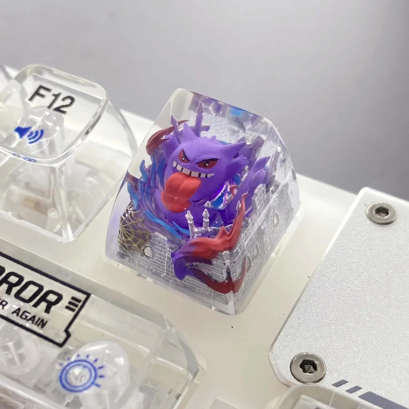 Pokemon Gengar Blastoise Charizard Metagross Keycaps tapa de llave transparente de resina personalizada gorra de teclado de ordenador creativa mecánica - imagen 5