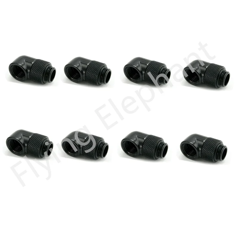 Conector de refrigeración por agua para PC, accesorio de tubo duro hembra a macho, conector refrigerado por agua, Negro/plateado/Blanco/dorado, G1/4" - imagen 5