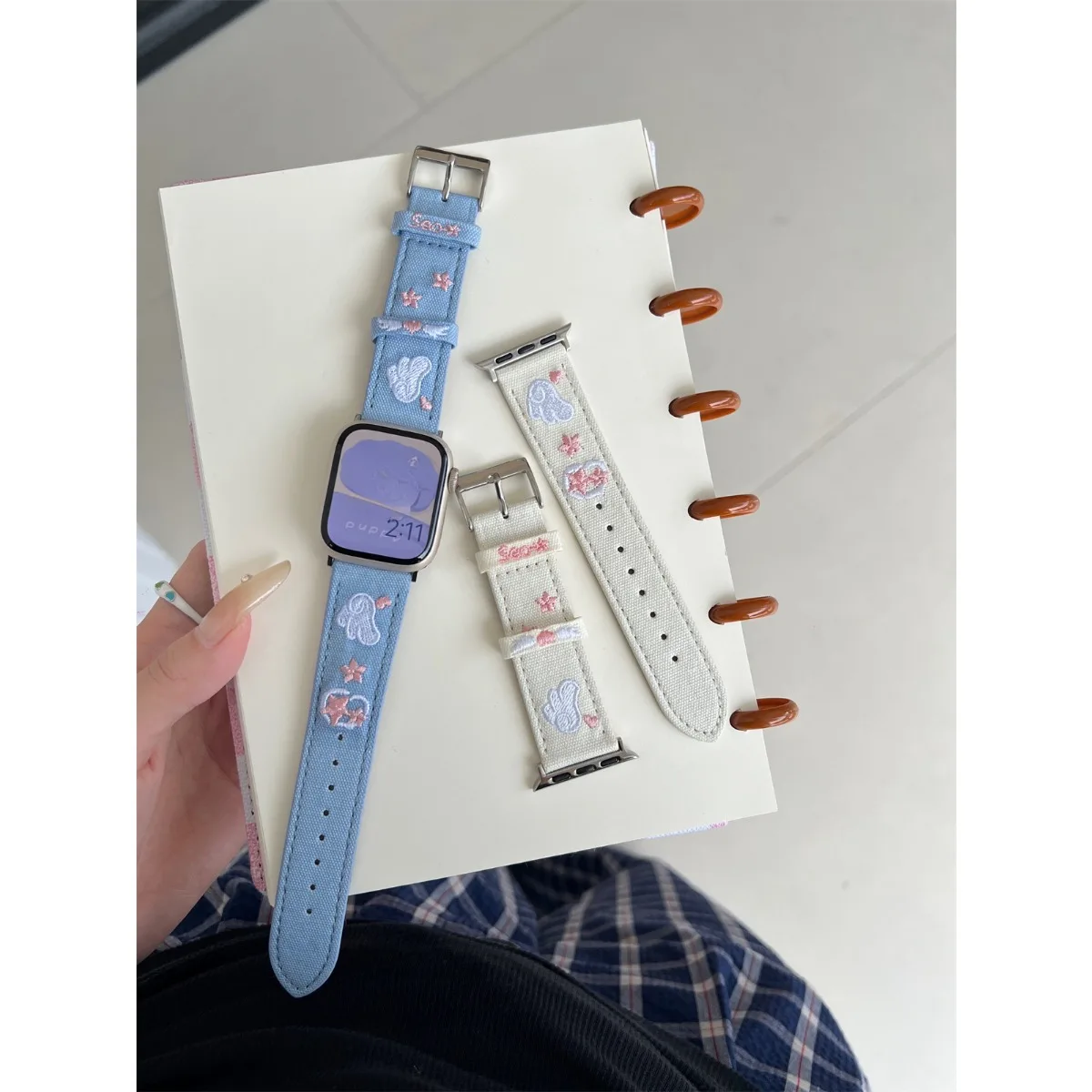 Correa de reloj para Apple Watch 42/44/45/46/49mm 40/41mm reloj de moda de cuero PU para reloj Ultra3/2 SE3/4/5/6 serie 11/10/9/8/7/6 - imagen 3