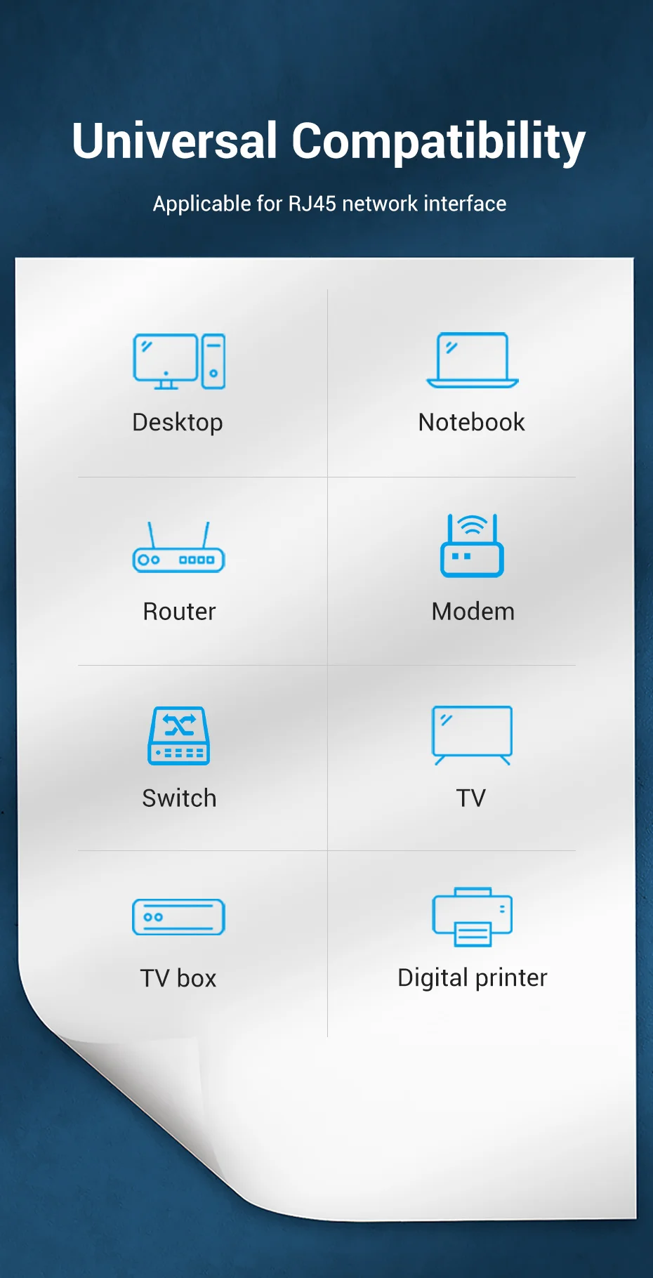 Un póster con iconos para varios dispositivos y redes